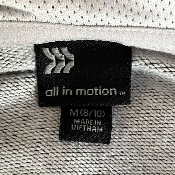 Youth All-In-Motion Black, Speckled Full-Zip Long-Sleeve Jacket. Size Medium. - Picture 4 of 5